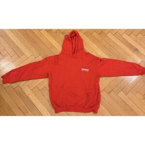 Balenciaga Red Hoodie Sweatshirt Medium